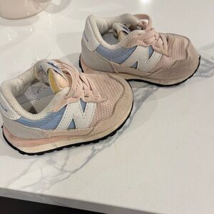 New Balance Kids Sneakers - Light Pink and Light Blue